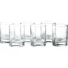 Lot de 6 verres à shooter en verre 6,5cl H6cm