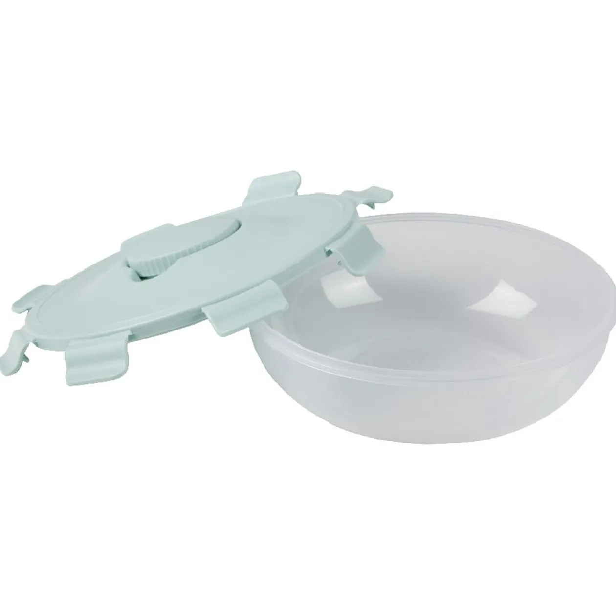 Lunch box ronde "My perfect lunch" bleu