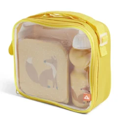 Lunchbox enfant 720ml avec gourde 350ml et sac de transport renard orange