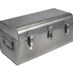 Malle de rangement métal esprit vintage