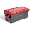 Malle rangement 75L plastique noir