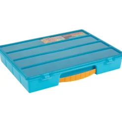 Mallette de rangement 17 compartiments bleu