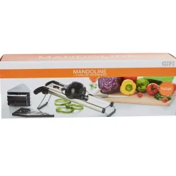 Mandoline acier noir et gris