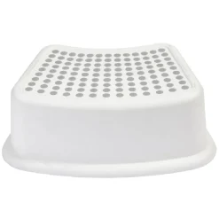 Marche pied surface antidérapante blanc et gris