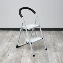 Marchepied pliant 2 marches blanc