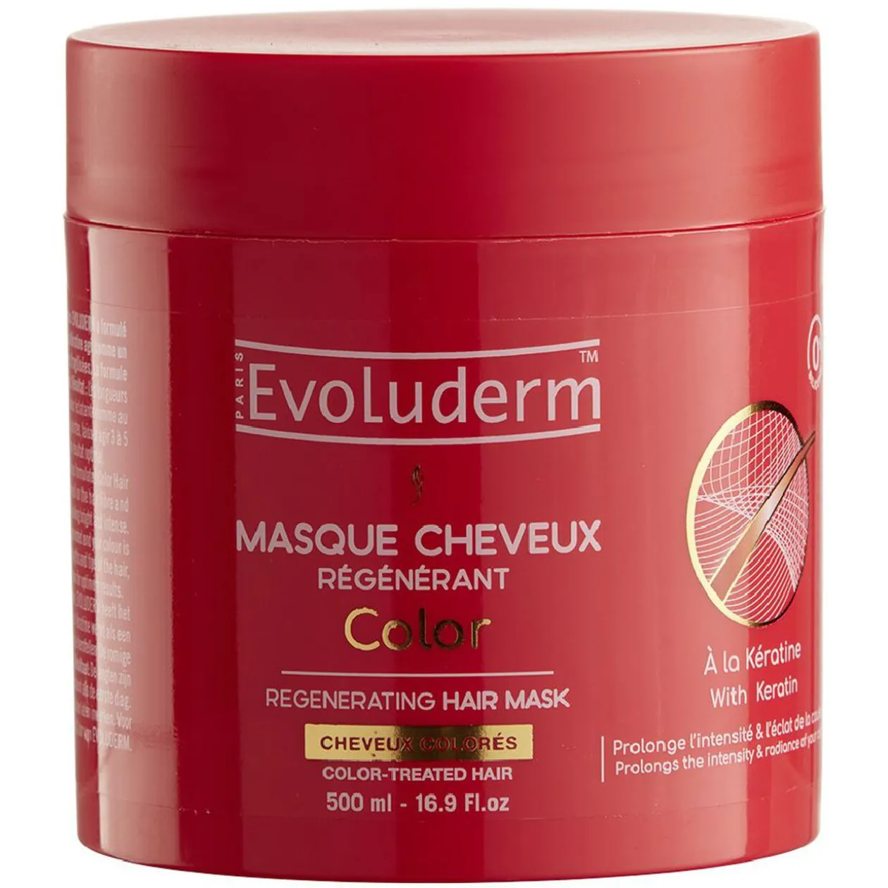 Masque cheveux colorés Evoluderm 500 ml