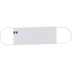 Masque en tissu catégorie 1 Adulte coton Blanc Afnor 60 lavages