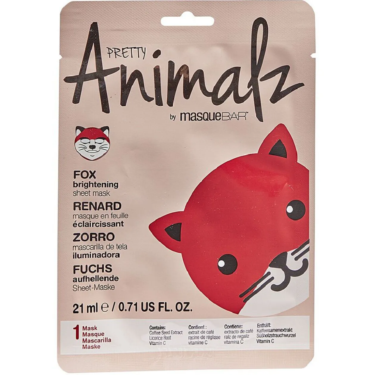 Masque soin visage décor Renard 21ml