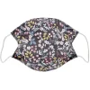 Masque tissu catégorie 1 Adulte coton imprimé Fleurs Afnor 60 lavages