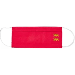 Masque tissu imprimé drapeau Normandie Basque Lavable Catégorie 1