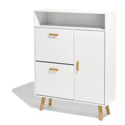 Meuble à chaussures Bergen blanc