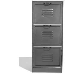 Meuble à chaussures Brooklyn gris anthracite