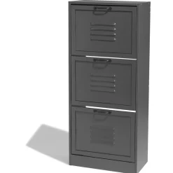 Meuble à chaussures Brooklyn gris anthracite