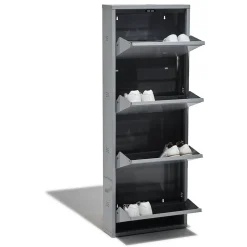Meuble à chaussures Pittsburgh gris anthracite