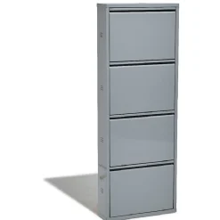 Meuble à chaussures Pittsburgh gris anthracite