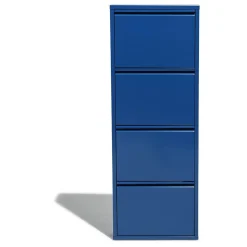 Meuble à chaussures Pittsburgh bleu électrique 4 portes