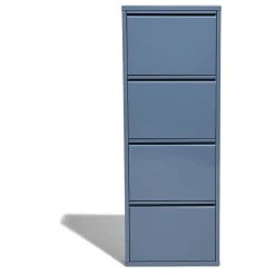 Meuble à chaussures Pittsburgh bleu orage 4 portes