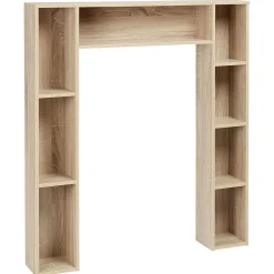 Meuble contour WC couleur naturel H.100 cm