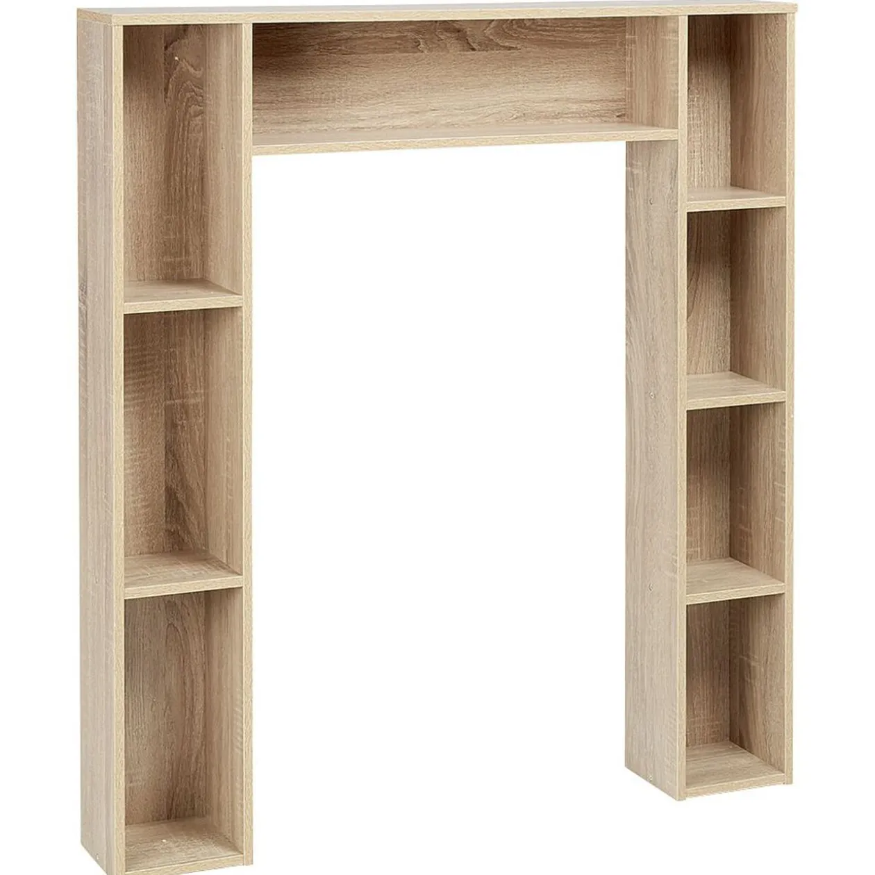 Meuble contour WC couleur naturel H.100 cm