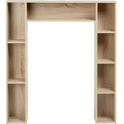 Meuble contour WC couleur naturel H.100 cm