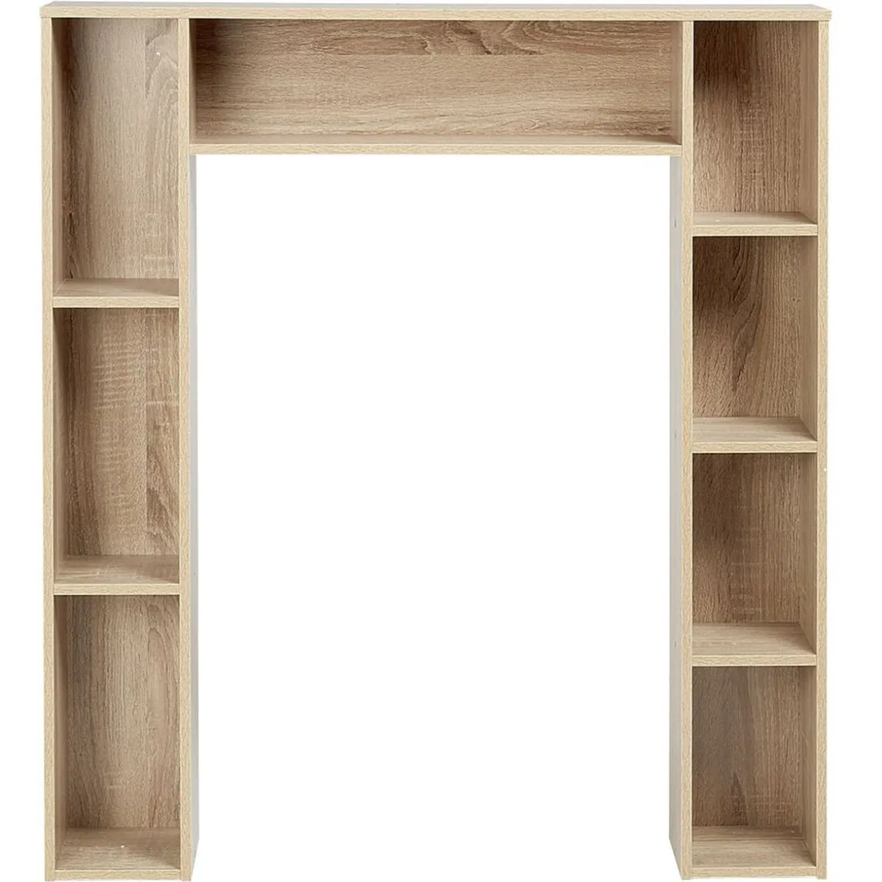 Meuble contour WC couleur naturel H.100 cm