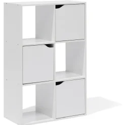 Meuble de rangement Adam 6 cases Blanc 60x29,8xH90 cm