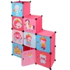 Meuble de rangement casier escalier enfant motif princesse