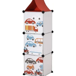Meuble de rangement design voiture pour enfant