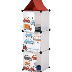 Meuble de rangement design voiture pour enfant