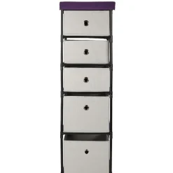 Meuble de rangement dressing 5 tiroirs