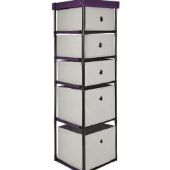 Meuble de rangement dressing 5 tiroirs