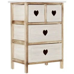 Meuble de rangement en bois 4 tiroirs