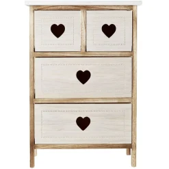 Meuble de rangement en bois 4 tiroirs