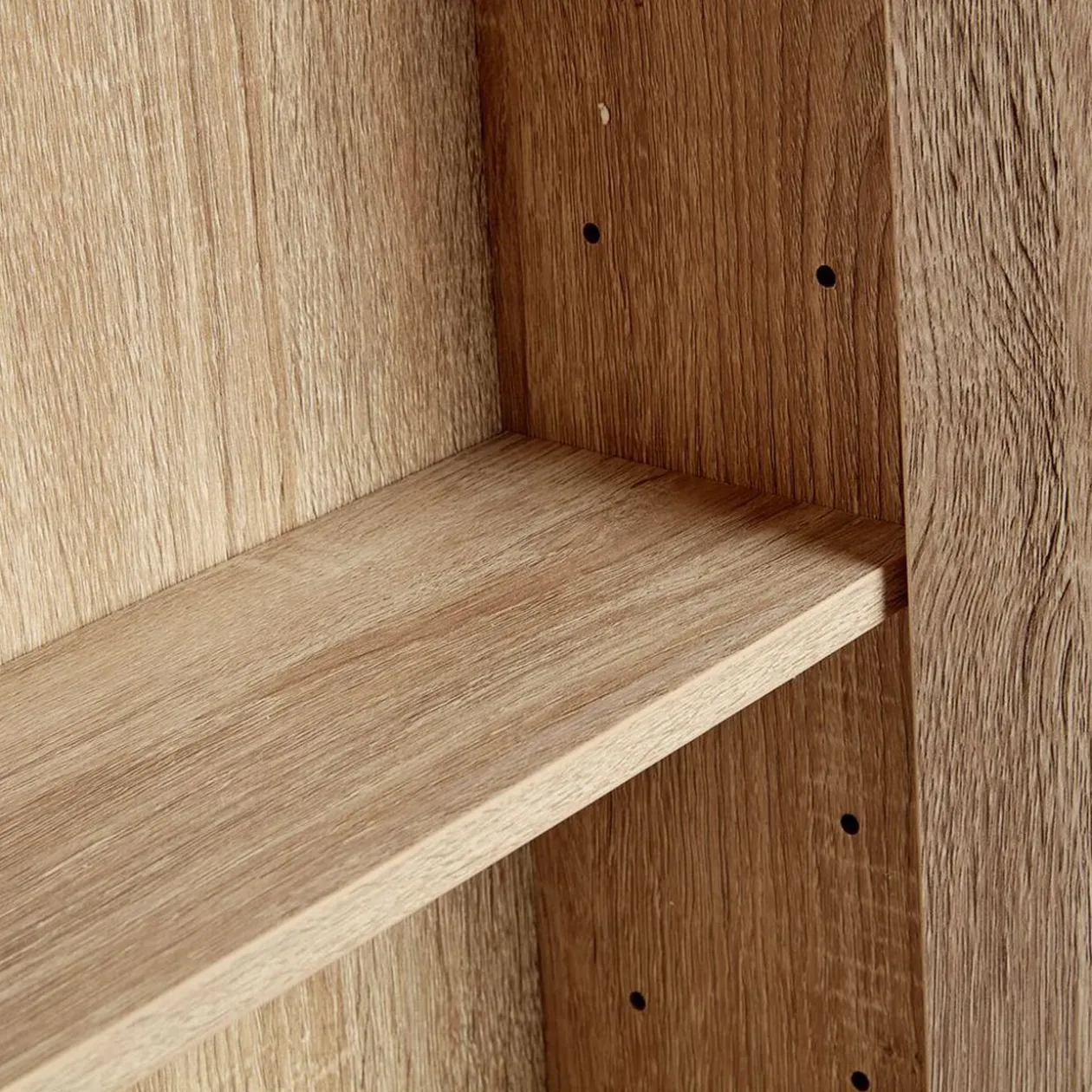 Meuble de rangement mural en bois salle de bain avec miroir