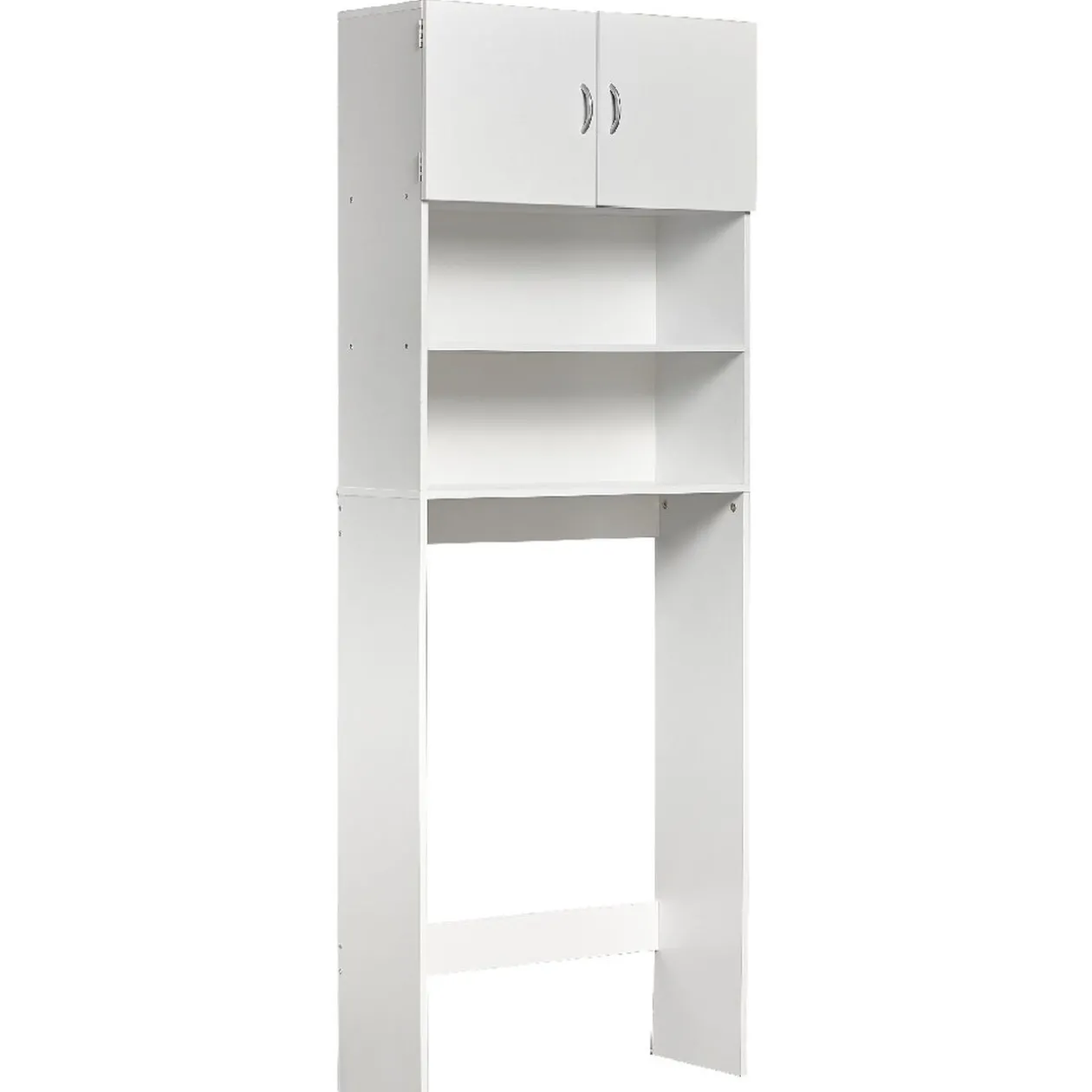 Meuble de rangement pour buanderie bois blanc