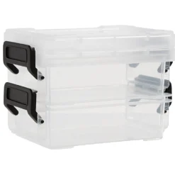Mini boîte de rangement 0,2L fermeture clip x2