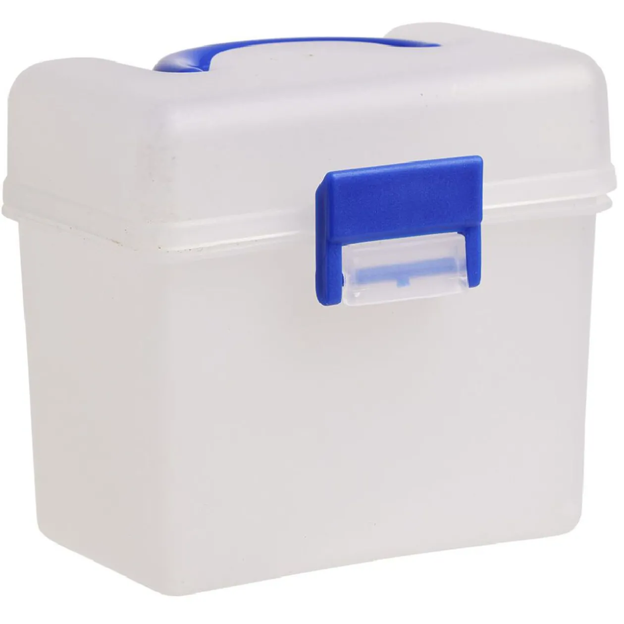 Mini boîte en plastique avec fermeture clip x2