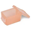 Mini boîte en plastique rose fermeture clips 0,30L - Lot de 2