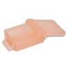 Mini boîte en plastique rose fermeture clips 0,20L x2
