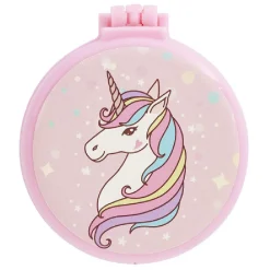 Mini brosse miroir rose