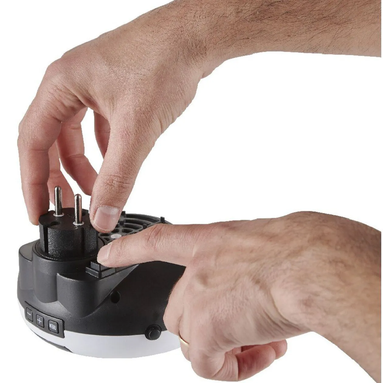 Mini chauffage soufflant céramique pour prise secteur 600 W