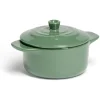 Mini cocotte individuelle en céramique avec couvercle - rouge ou vert
