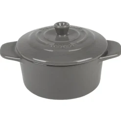 Mini cocotte ronde gris