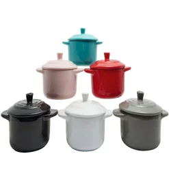 Mini cocotte ronde rose clair