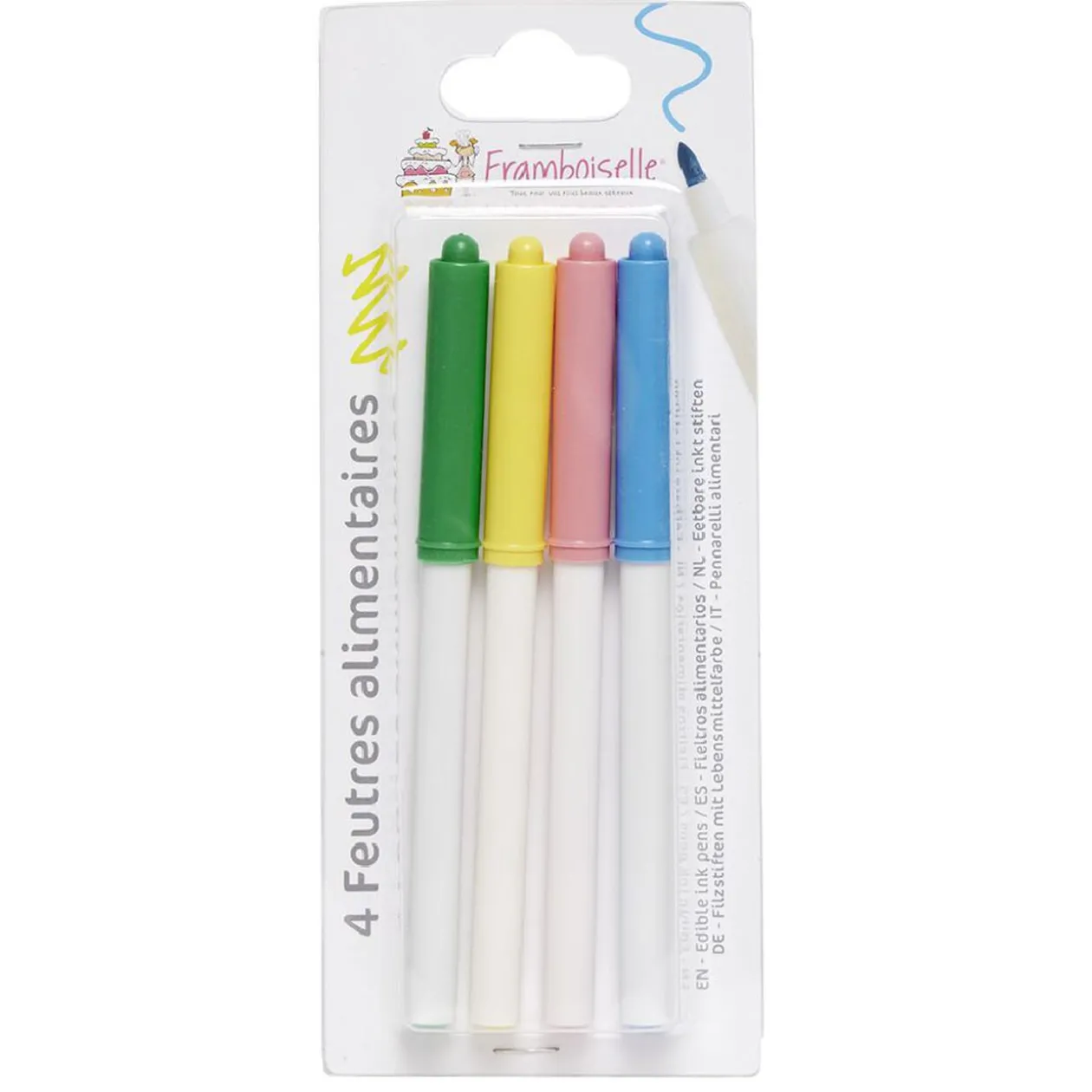 Mini feutre alimentaire x4