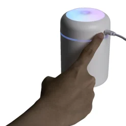 Mini humidificateur électrique USB plastique blanc Ø7,8xH11,9cm