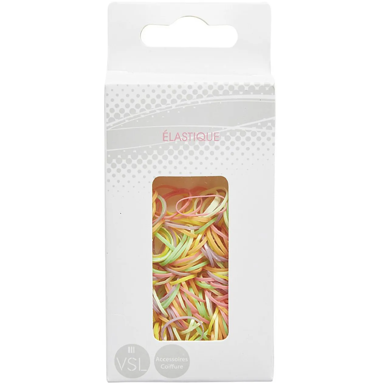 Mini élastique multicolore pvc x250