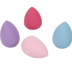 Mini éponge pour visage latex forme oeuf pastel x4