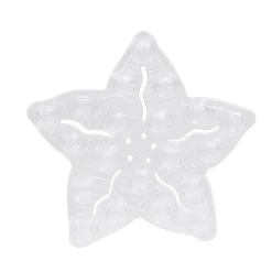 Mini tapis de douche antidérapant forme étoile x6