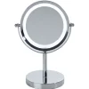 Miroir à led sur pied double face gris